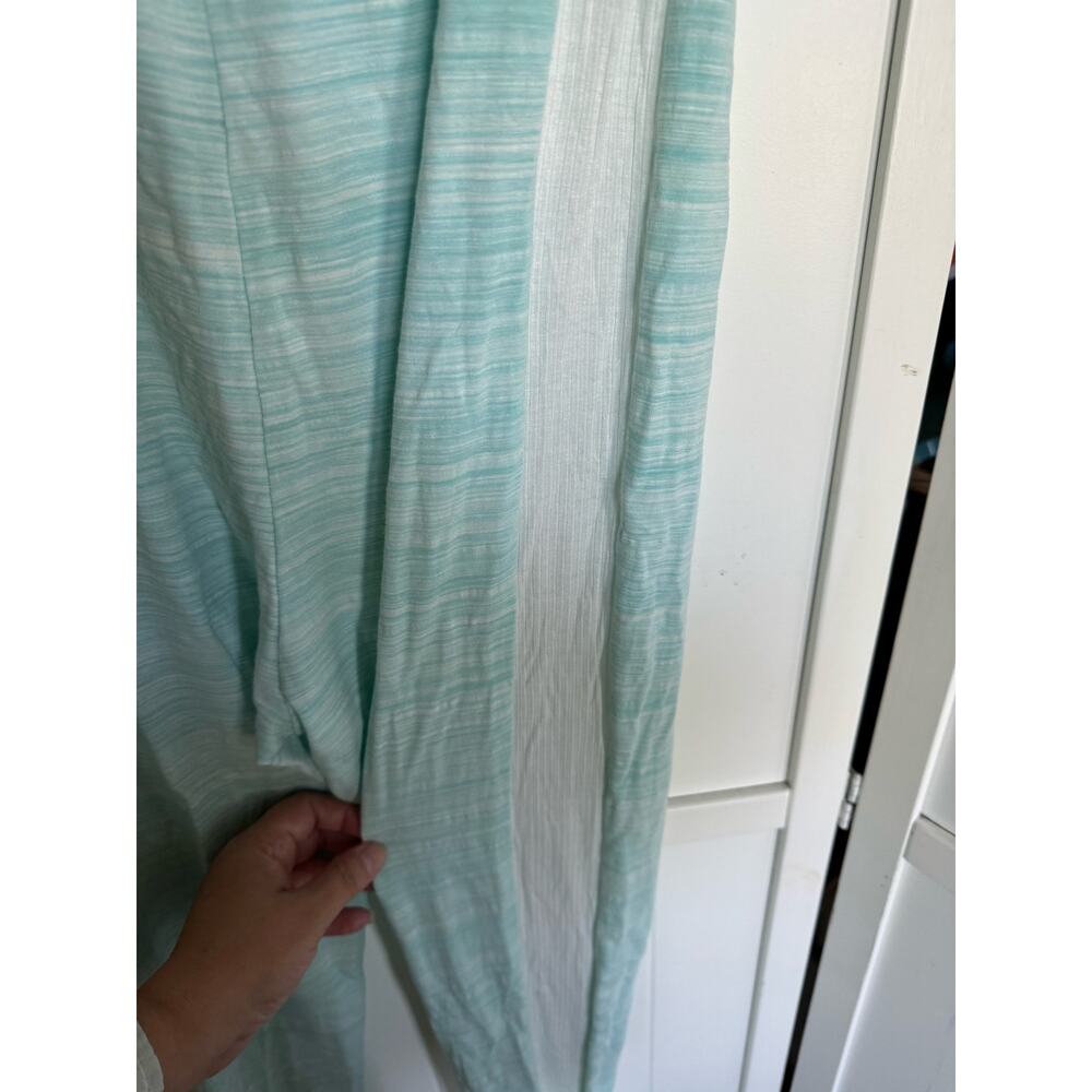 Fashion Nova Womens Jumpsuit Sz 1X Aqua Blaire Tube‎ Strapless Space Dye NEW - Picture 9 of 12